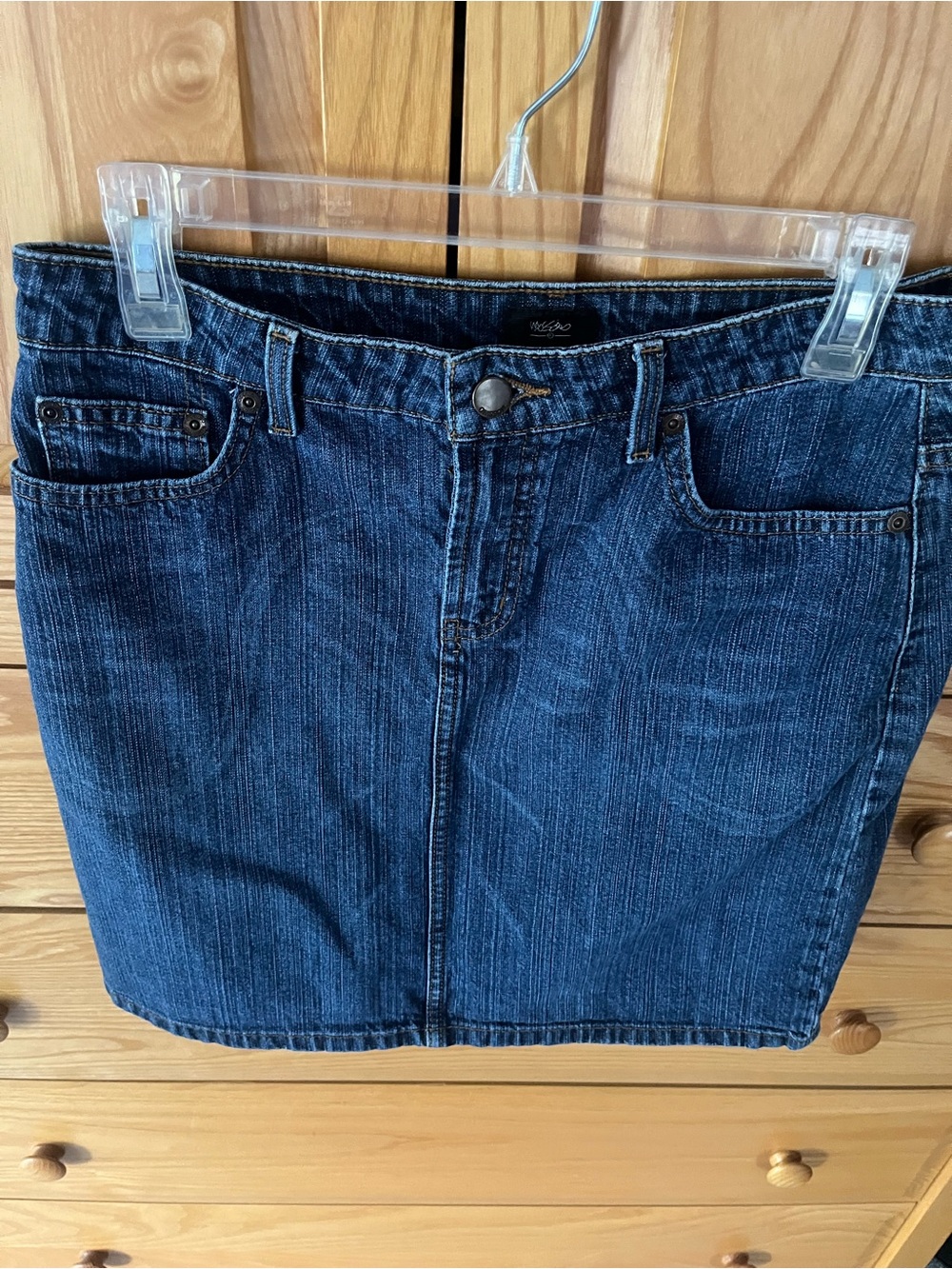 Mossimo Supply Co. Size 8 Perfect Blue Denim Mini Skirt